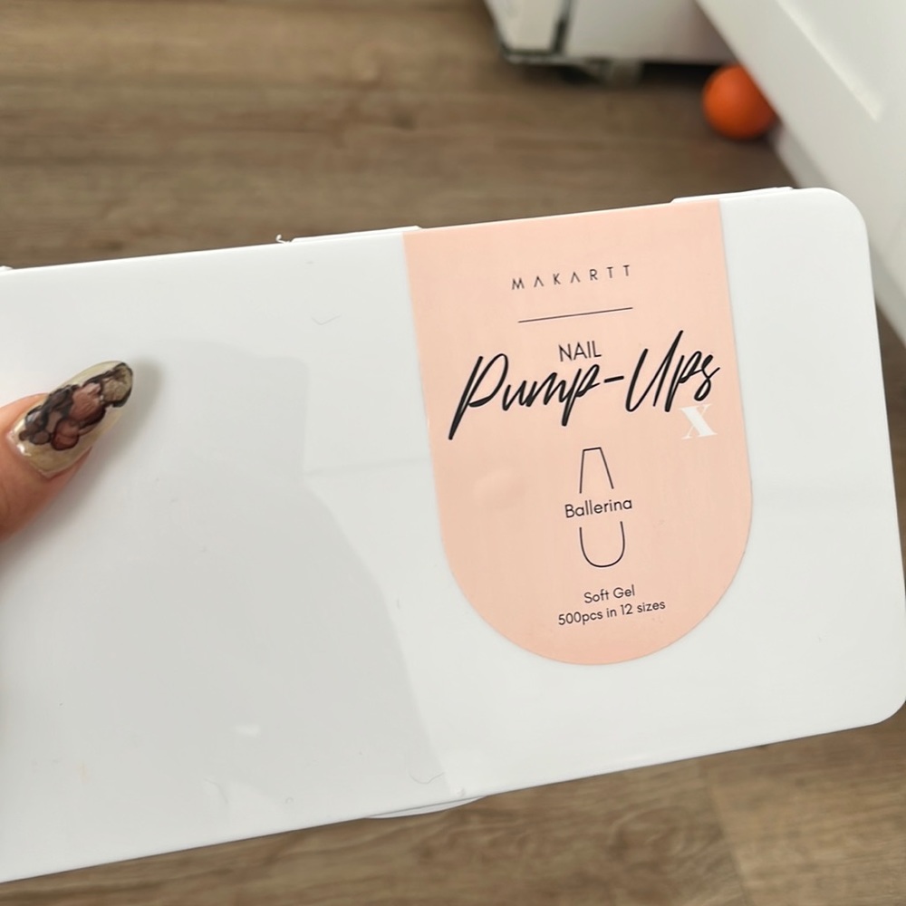 Ballerina / coffin medium soft gel nail tips